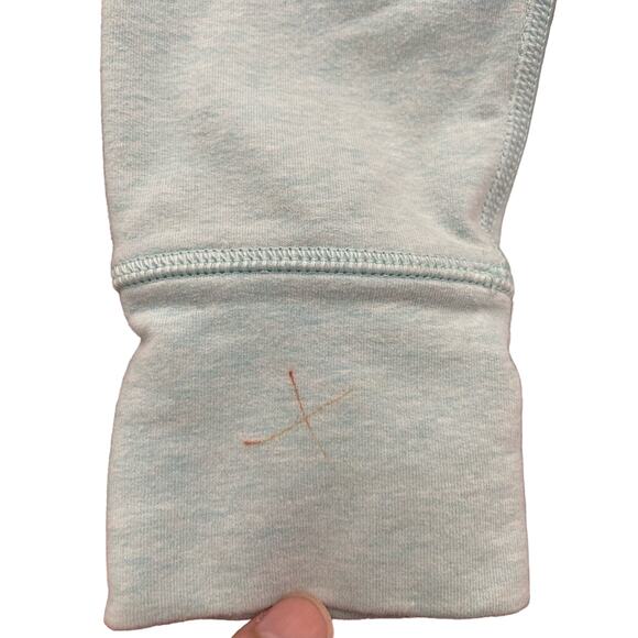 Lululemon Crew Neck Sweatshirt Long Sleeves Aqua / Teal Color Size 4 - Picture 6 of 9